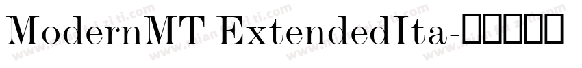 ModernMT ExtendedIta字体转换